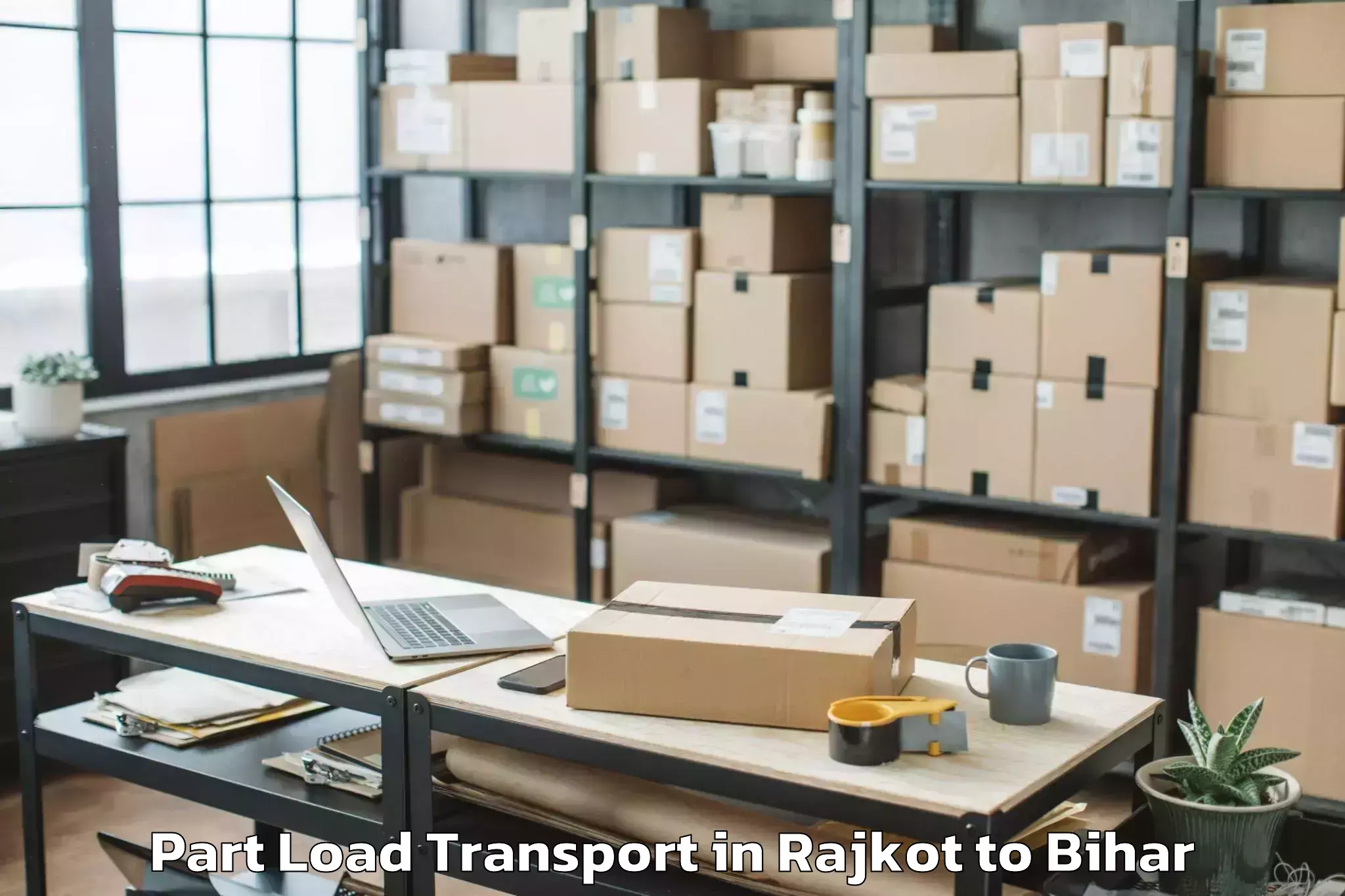 Easy Rajkot to Veer Kunwar Singh University A Part Load Transport Booking